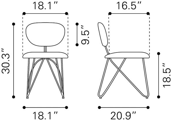 Silla de Comedor Novi Rojo - Kessa