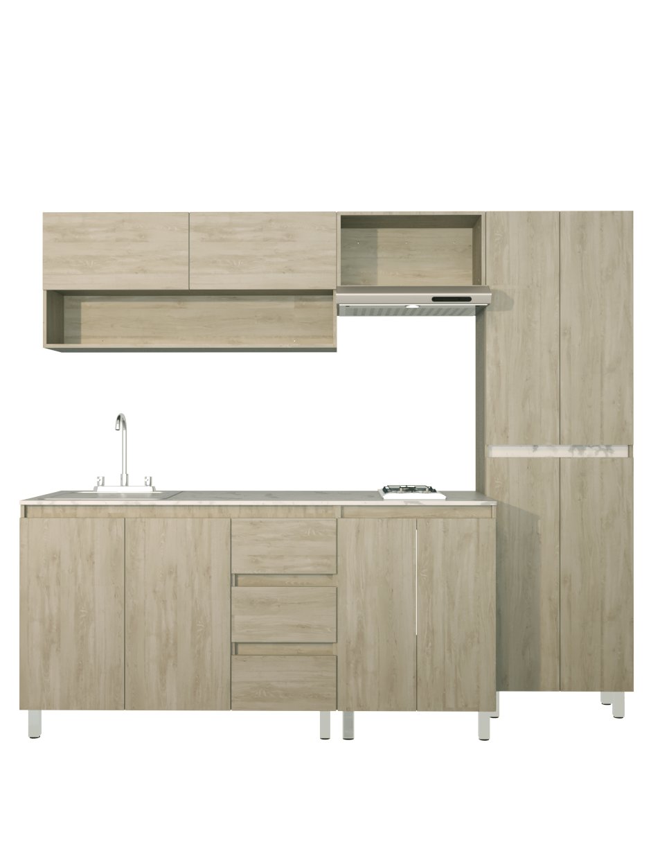 Cocina Integral Premium DALHIA Con Campana Y Parrilla