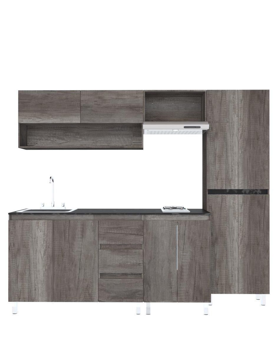 Cocina Integral Premium DALHIA Con Campana Y Parrilla
