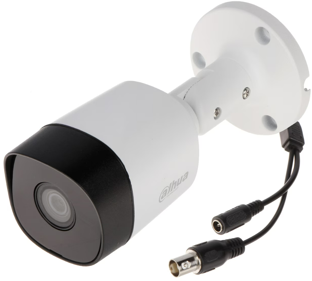 Dos Cámaras de Seguridad Dahua B2A21 1080p IR Inteligente de hasta 20 Mts Protección IP67 Metálica