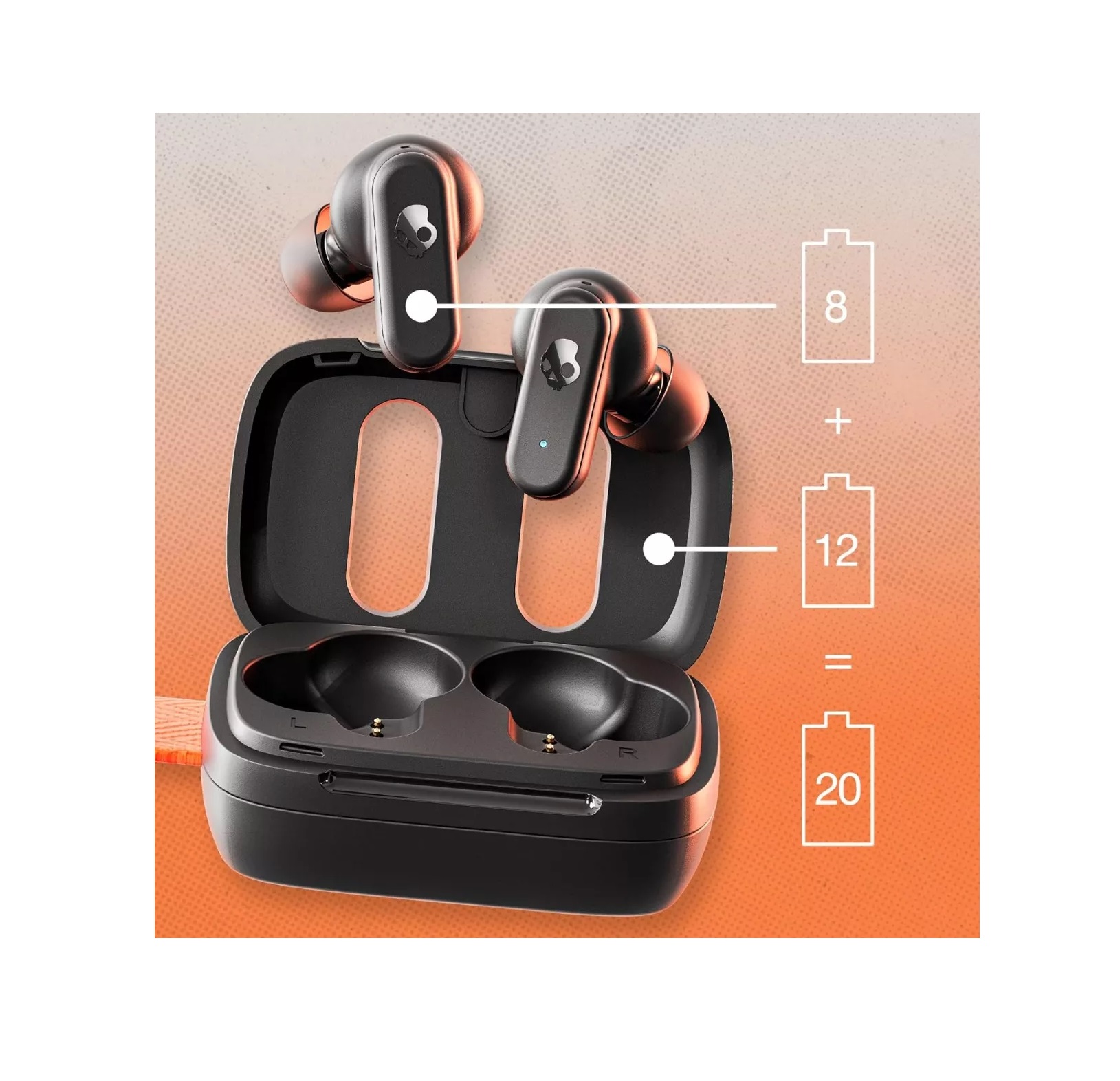 Audífonos Skullcandy In-Ear Inalámbricos Dime 3 Modelo S2DCWR740 Color Negro