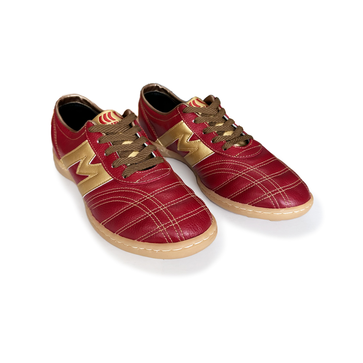 Manríquez Tenis de Fútbol Turf Guinda/Oro Profesional