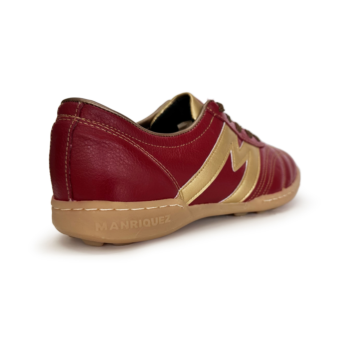 Manríquez Tenis de Fútbol Turf Guinda/Oro Profesional