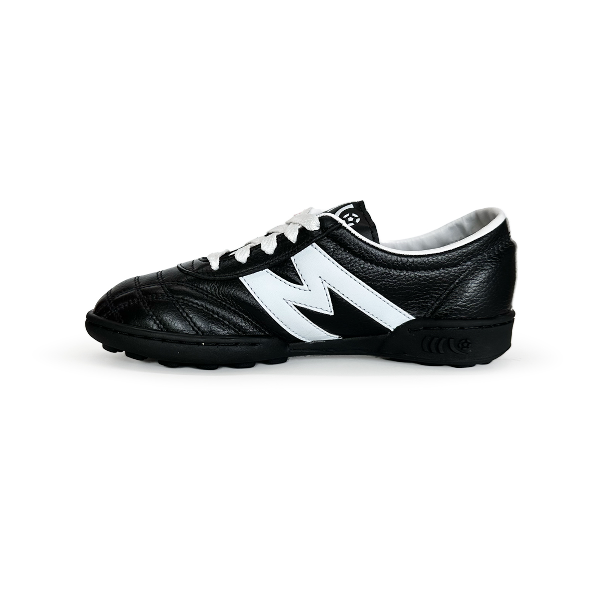 Manríquez Tenis de Fútbol Rápido Niño Negro Blanco