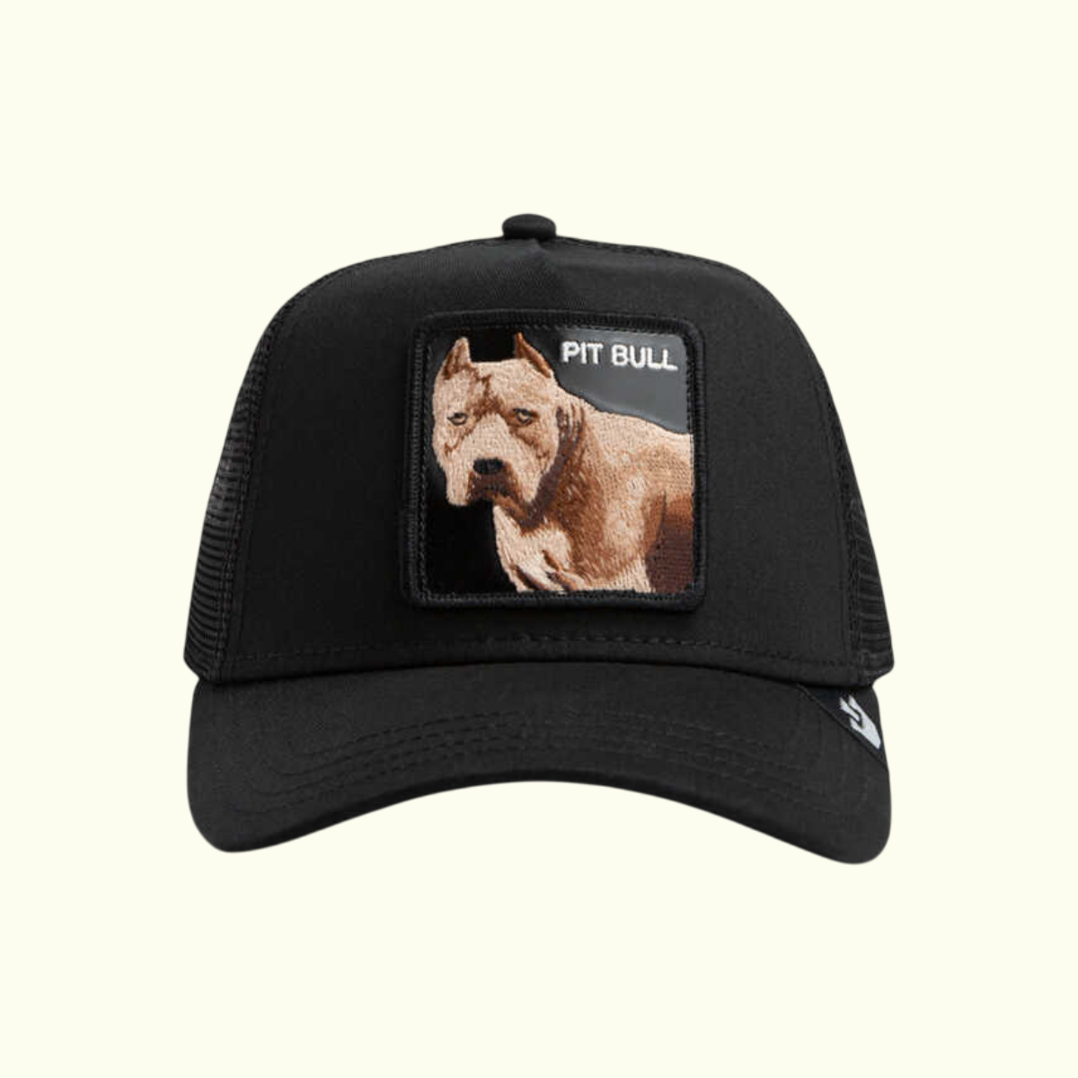 gorra goorin bros the dog pitbull black 90625544225