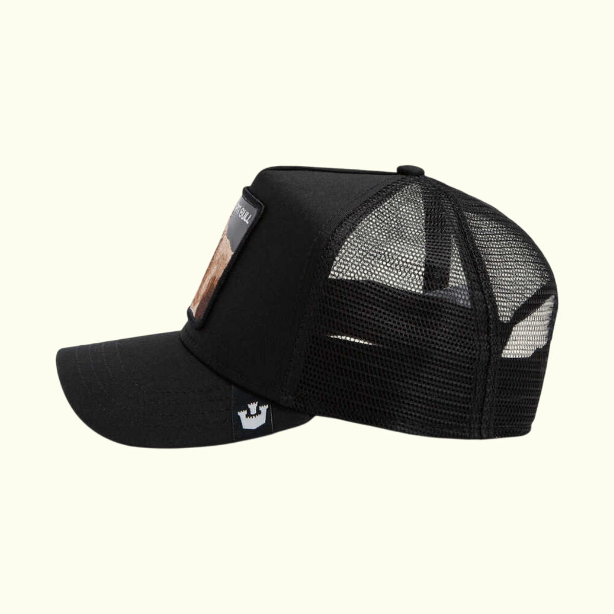 gorra goorin bros the dog pitbull black 90625544225