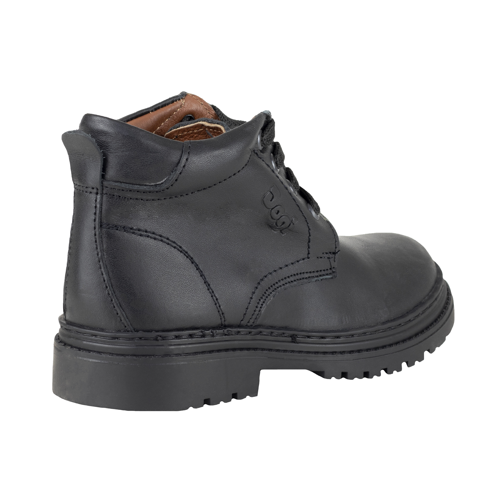 Botín Escolar Dogi Para Niño Piel E9704 Negro Confort Premium
