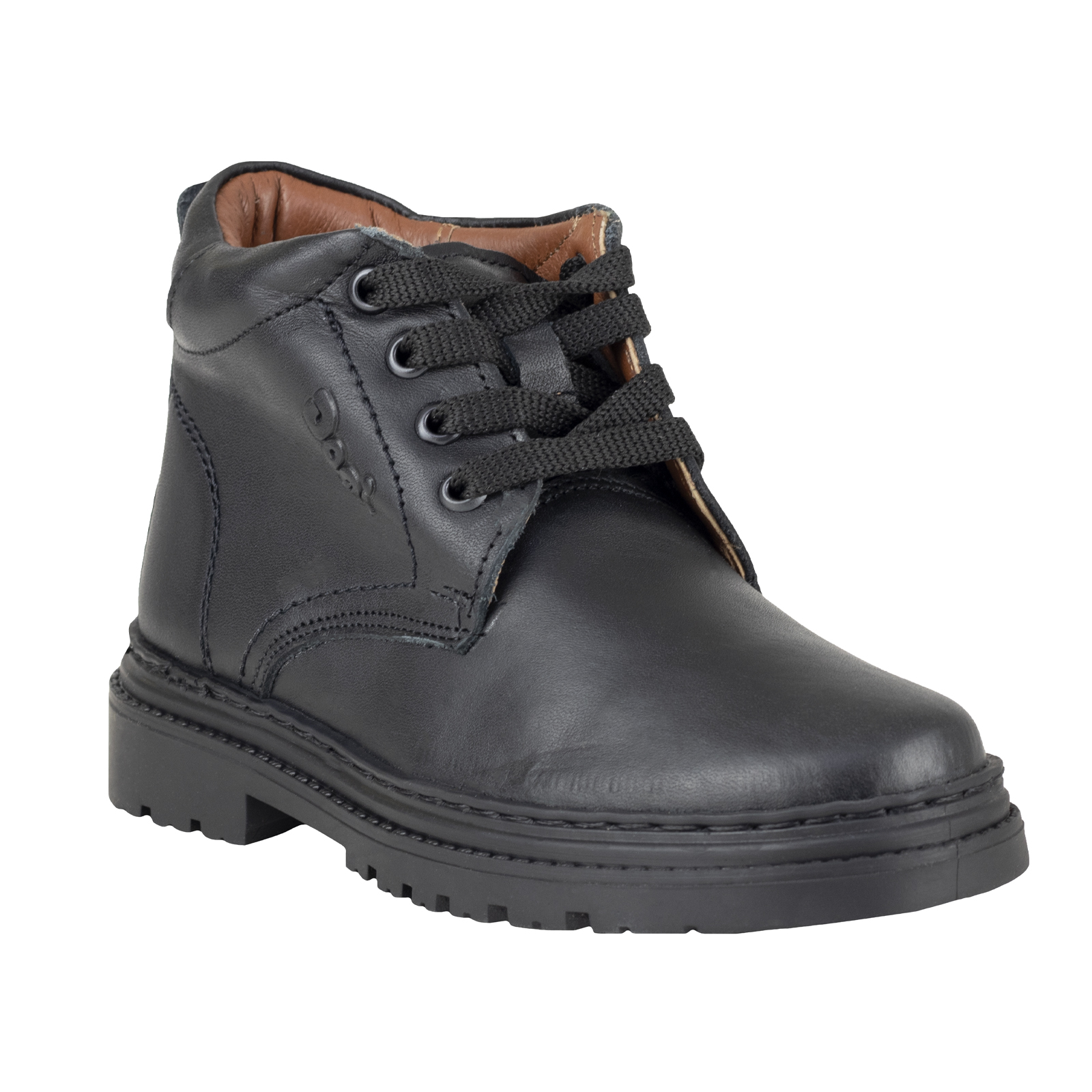 Botín Escolar Dogi Para Niño Piel E9704 Negro Confort Premium