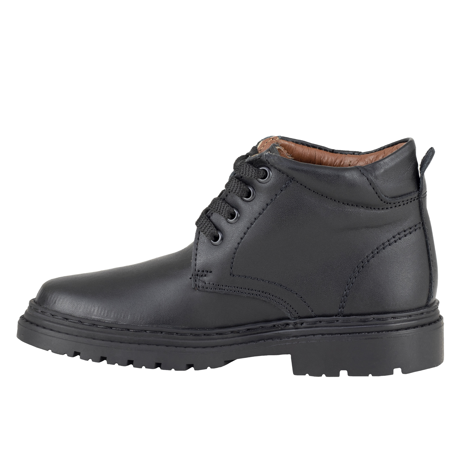 Botín Escolar Dogi Para Niño Piel E9704 Negro Confort Premium