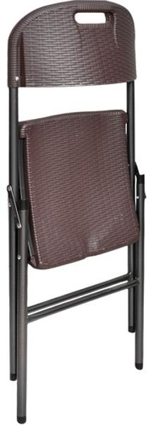 Set Kit 6 Sillas Plastico Rattan Plegables Jardin Exterior Café Jardimex