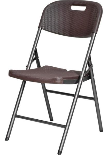 Set Kit 6 Sillas Plastico Rattan Plegables Jardin Exterior Café Jardimex