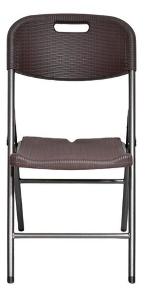 Set Kit 6 Sillas Plastico Rattan Plegables Jardin Exterior Café Jardimex