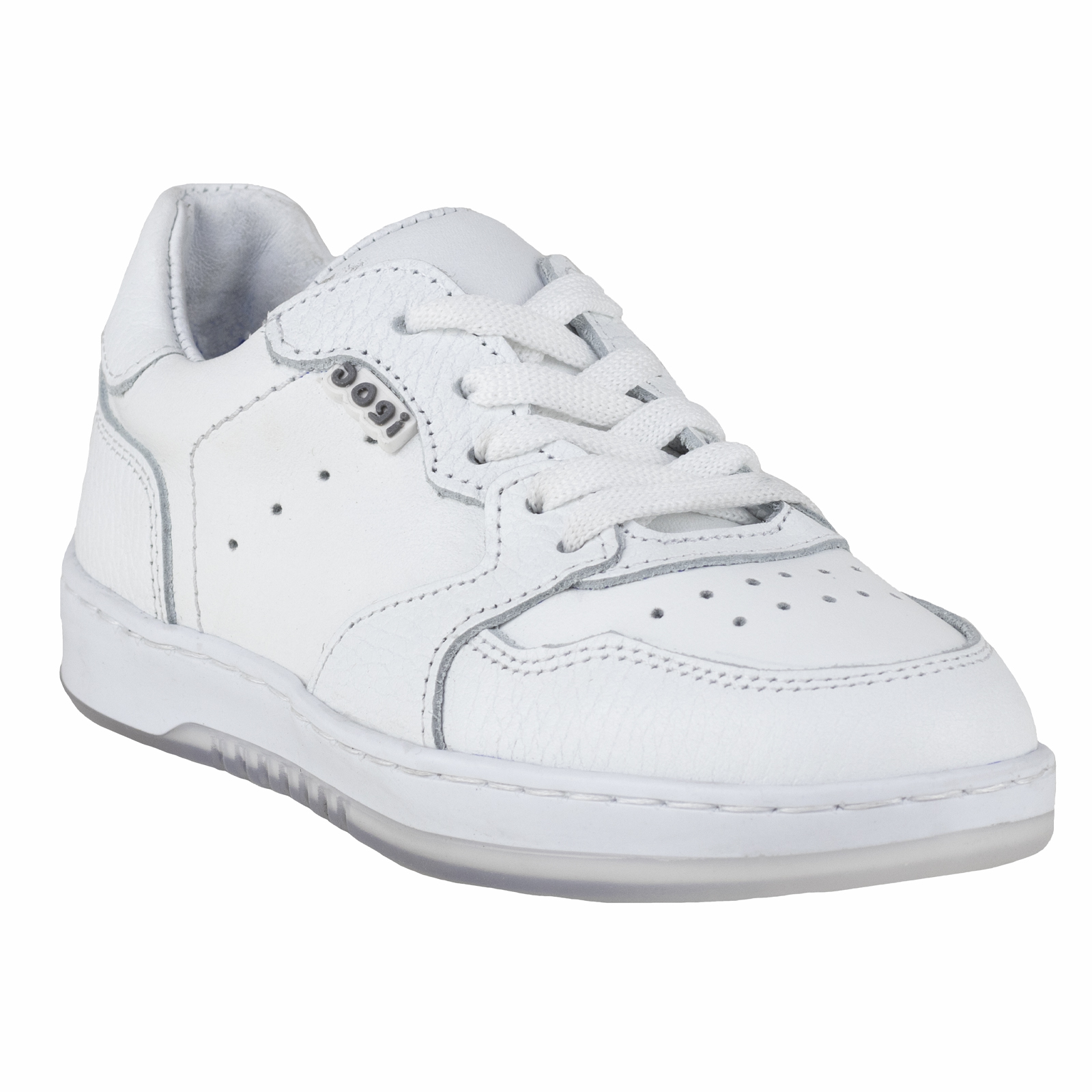 Tenis Blanco Escolar Para Niño Choclo Piel Dogi E10002 Urbanos