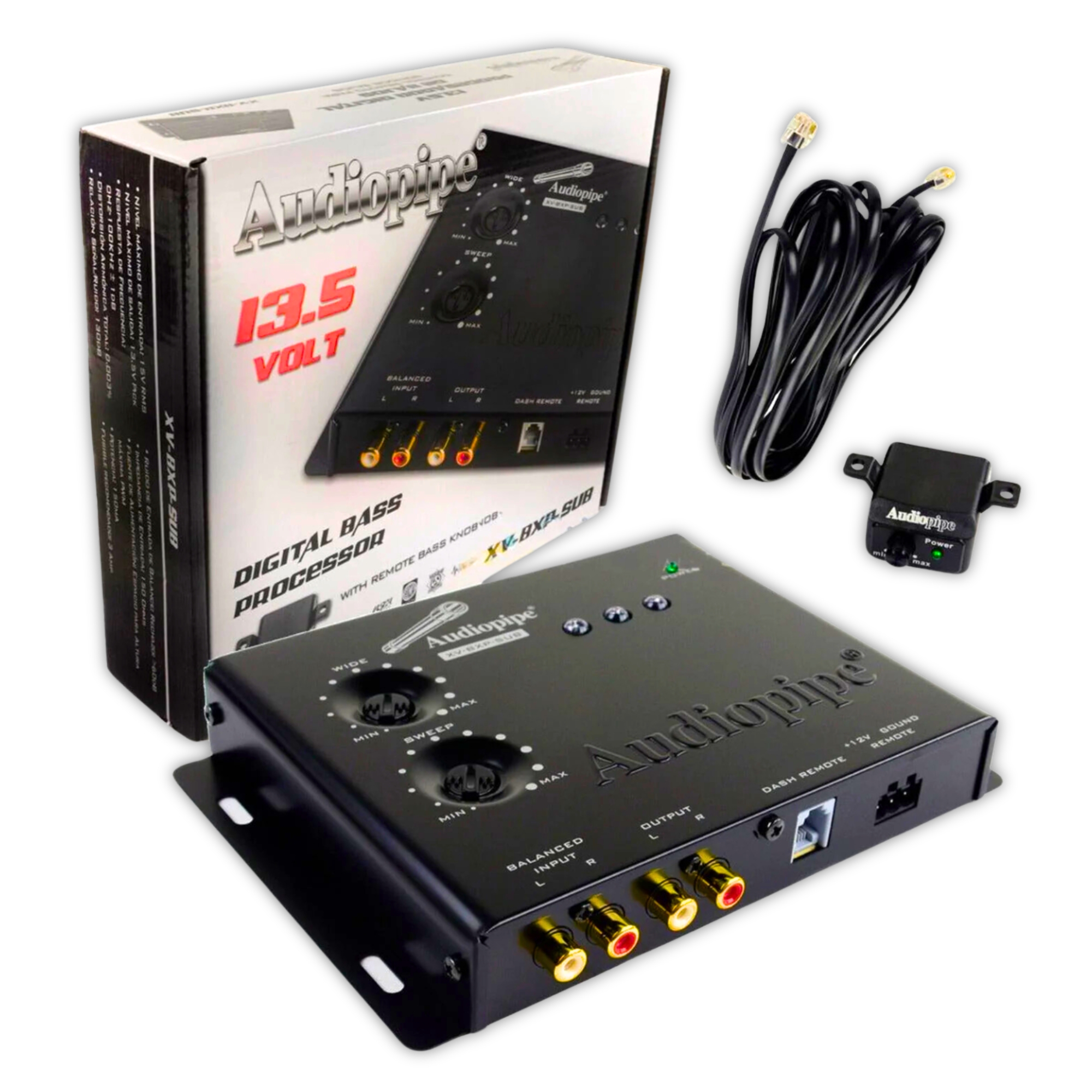 Epicentro Restaurador de Bajos Audiopipe XV-BXP-SUB 13.5W Control