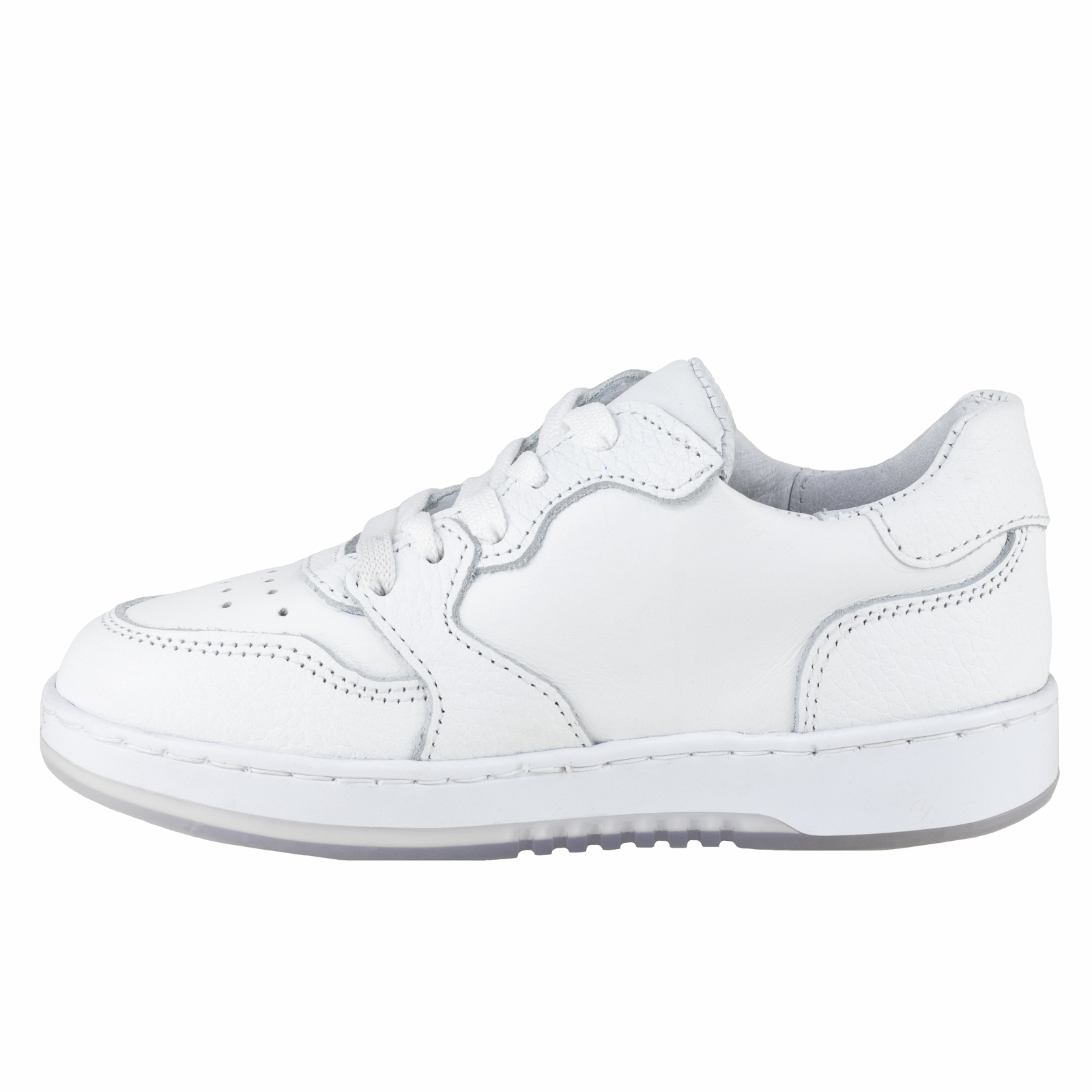 Tenis Blanco Para Niño Escolar De Piel Dogi Duradero E10002 Choclo