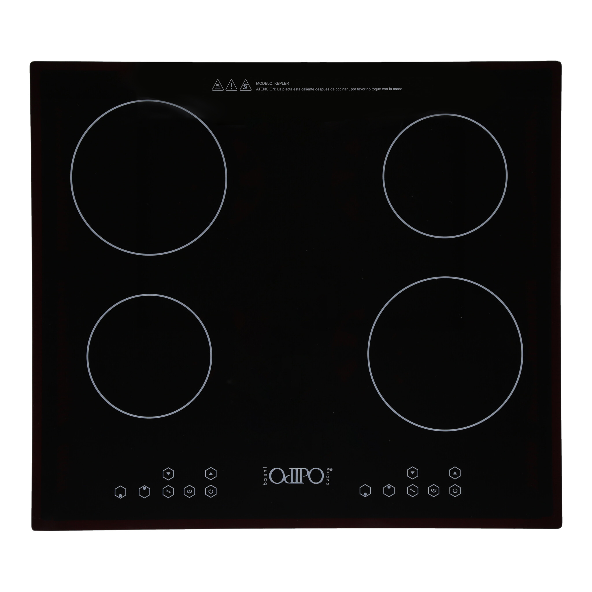 Combo Kepler Inducción 4 Quemadores + Campana Marex Plus Digital 60cm.