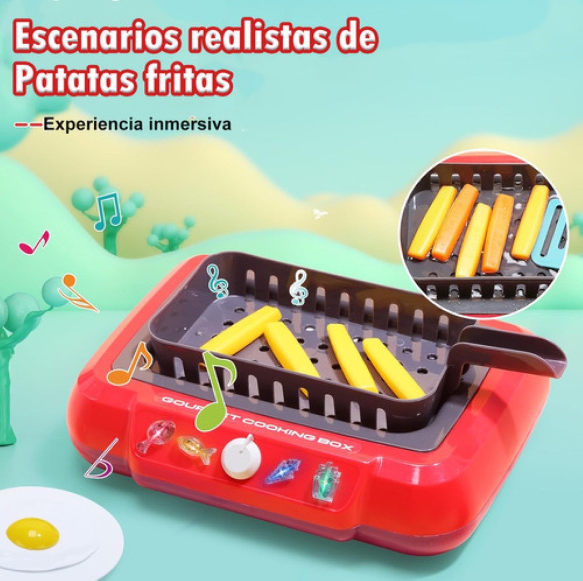 Cocinita De Juguete Con Luz Y Sonido Magic Kitchen rojo colores