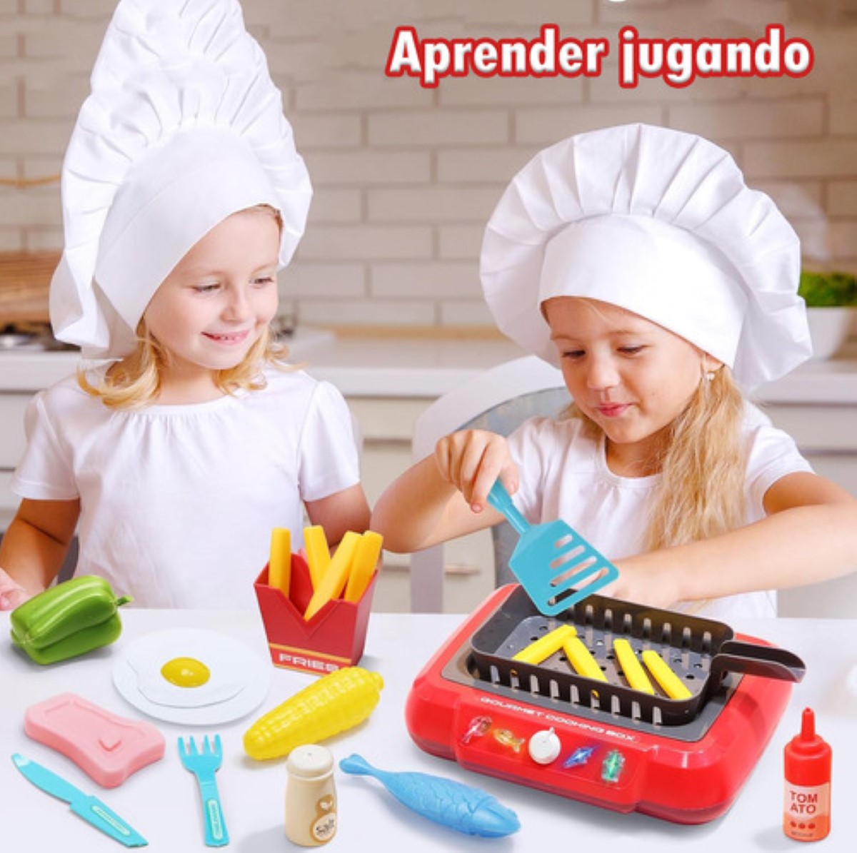 Cocinita De Juguete Con Luz Y Sonido Magic Kitchen rojo colores