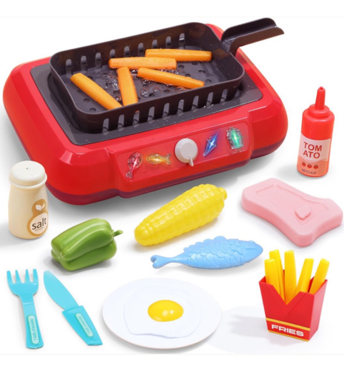 Cocinita De Juguete Con Luz Y Sonido Magic Kitchen rojo colores