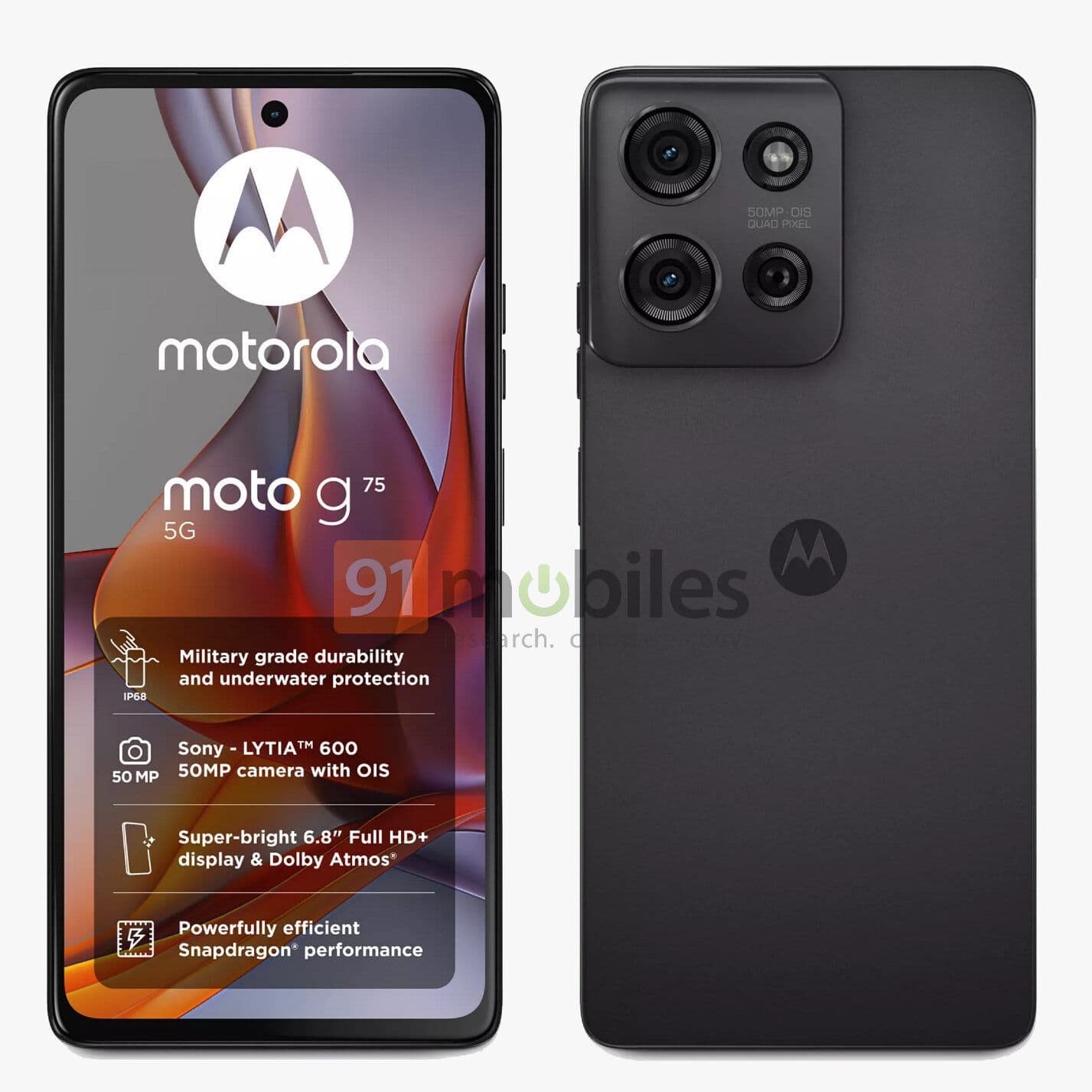 Motorola G75 5G 256Gb 8Ram Color Negro Nuevo Desbloqueado