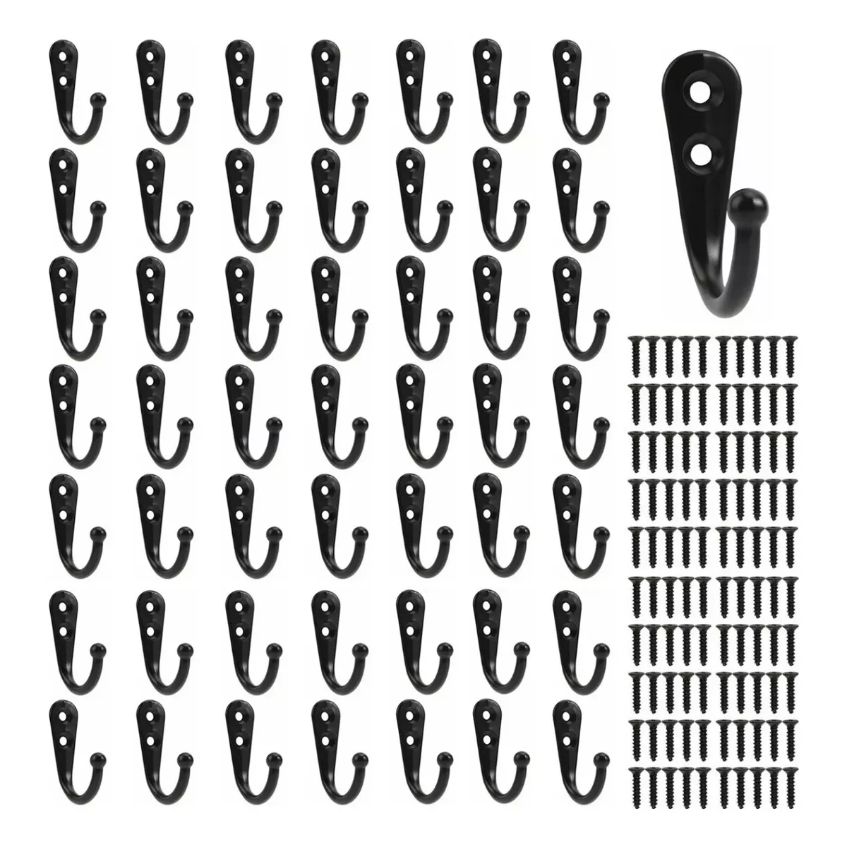50 Pcs Gancho Perchero Colgador Pared Organizador