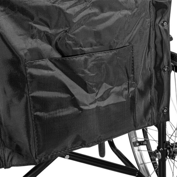 Silla Ruedas Aluminio Ligera Plegable Lisa 22 Pulgadas Esctructura Negro Nanofort