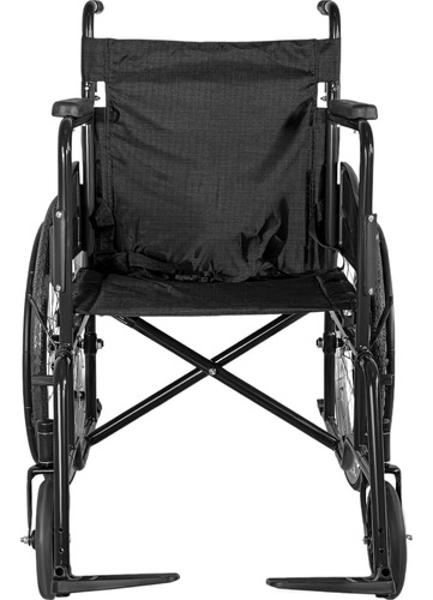 Silla Ruedas Aluminio Ligera Plegable Lisa 22 Pulgadas Esctructura Negro Nanofort
