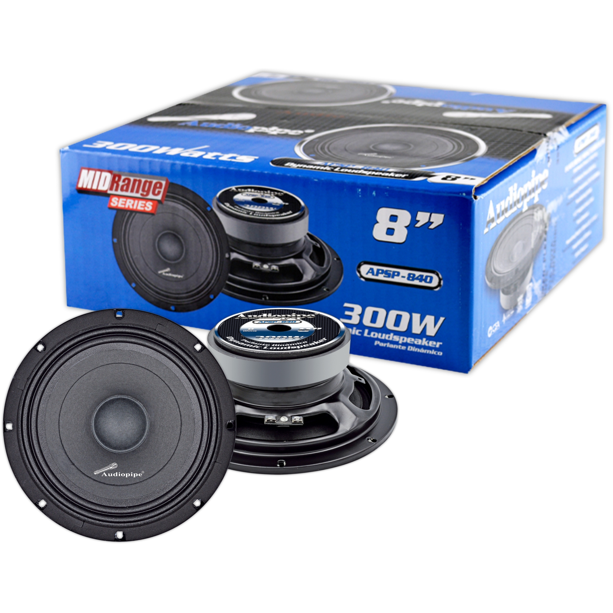 Medio Rango Dinámico Audiopipe APSP-840 8 PLG 300W