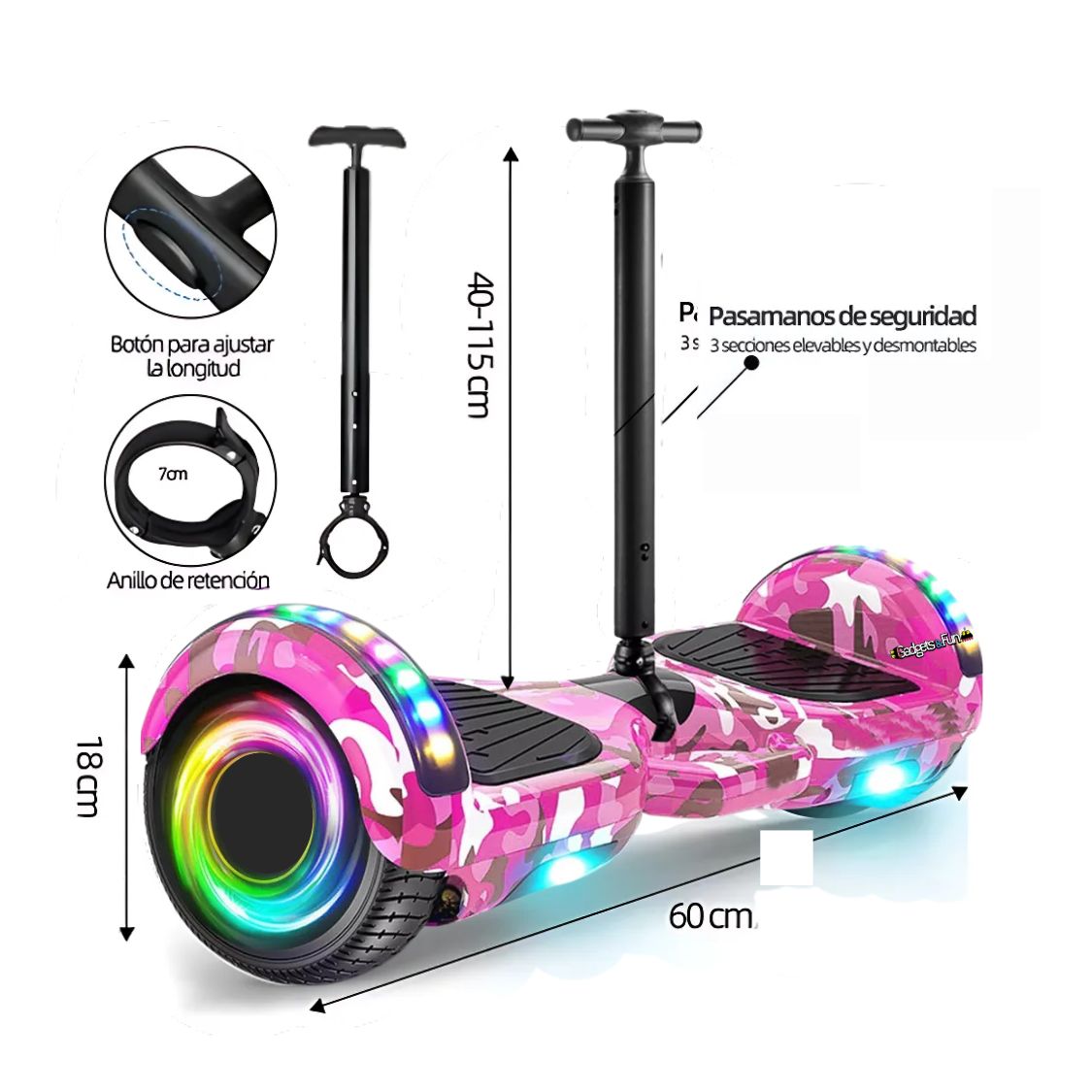 Hoverboard Bluetooth RGB de Gadgets&Fun