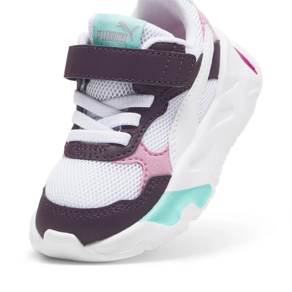 Tenis Puma de Bebe Trinity AC+INF Morado-Balnco de Niñas 390840 16