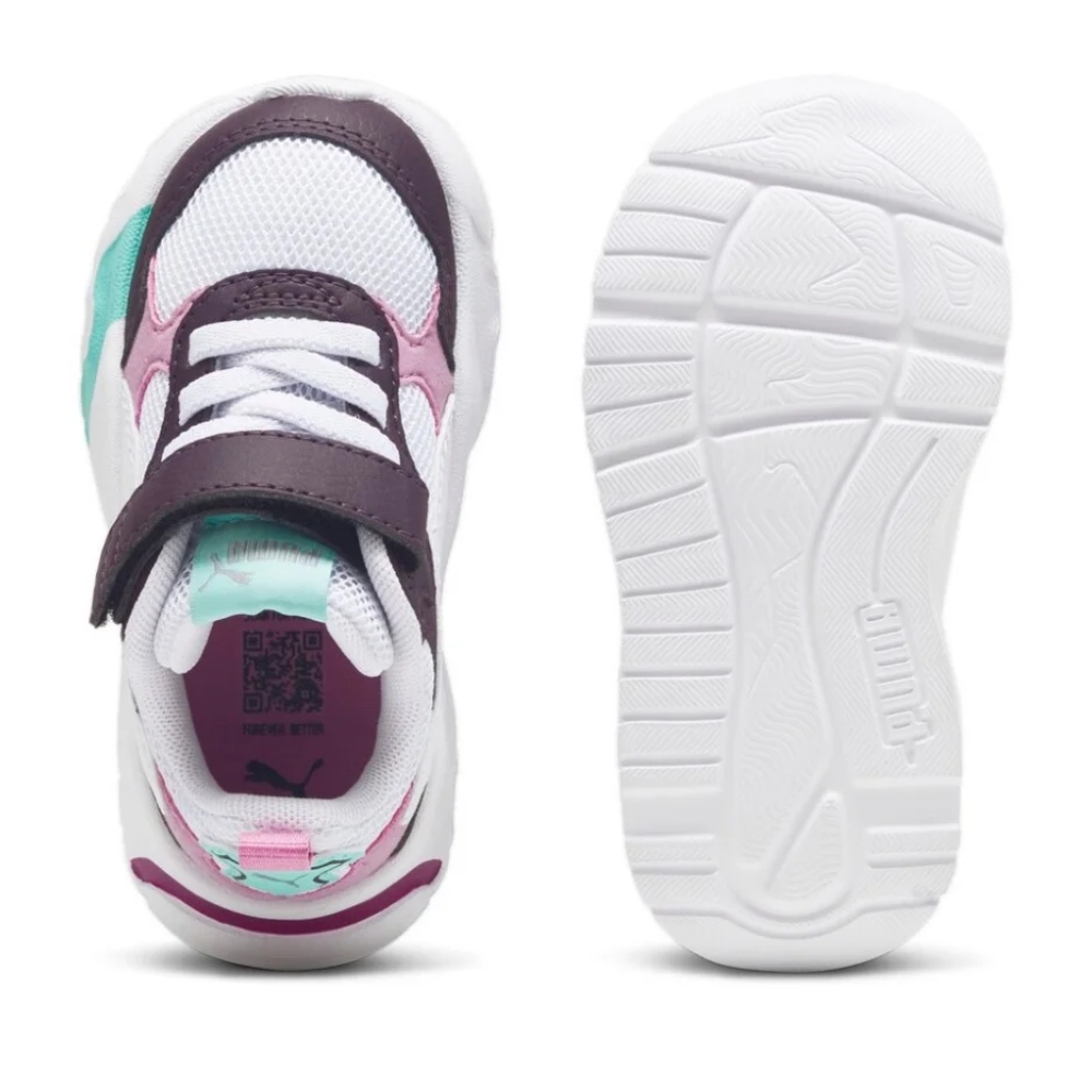 Tenis Puma de Bebe Trinity AC+INF Morado-Balnco de Niñas 390840 16