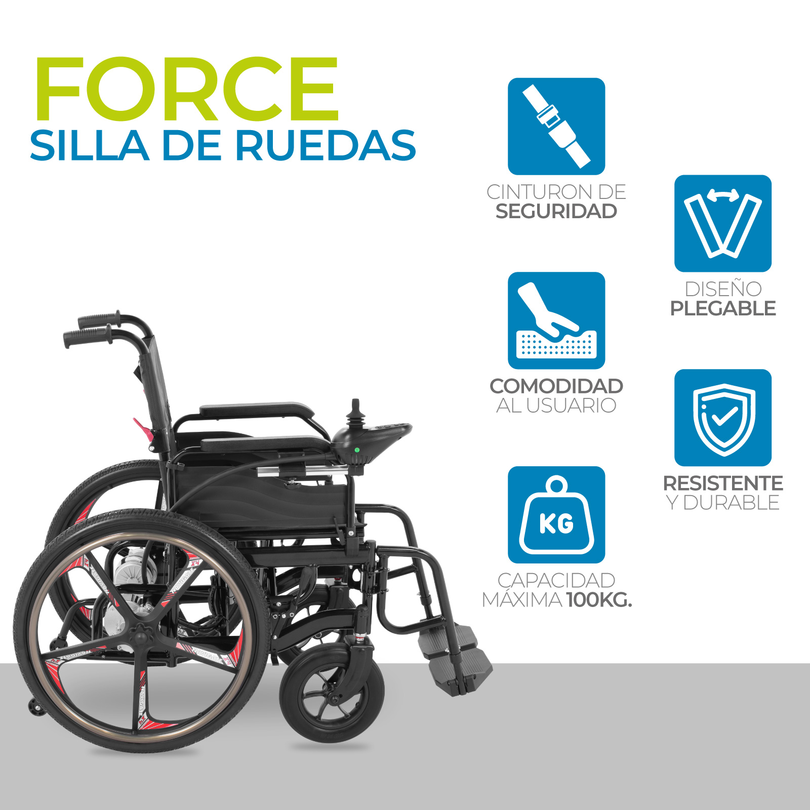 Silla De Ruedas Eléctrica Todo Terreno Con Diseño Plegable