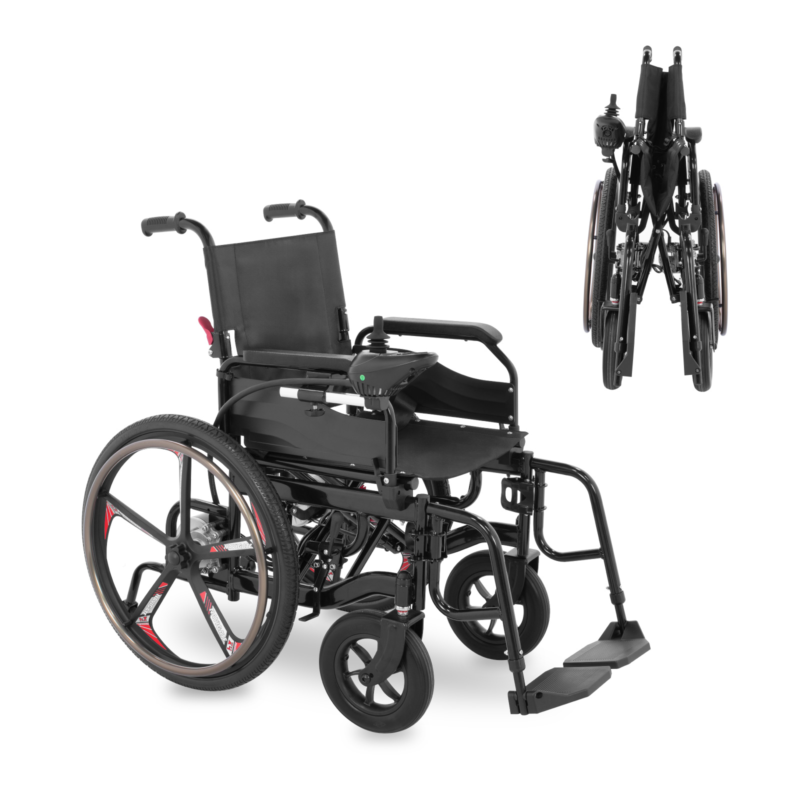 Silla De Ruedas Eléctrica Todo Terreno Con Diseño Plegable