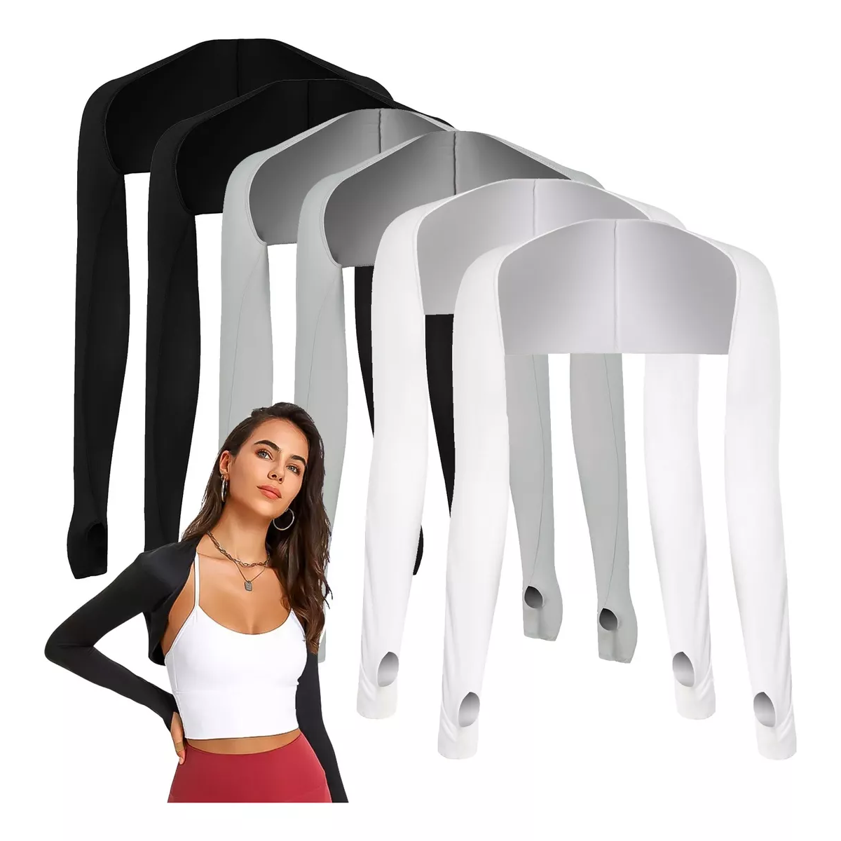 Kit De 6 Pares De Protectores De Mangas De Brazo Con Protecc
