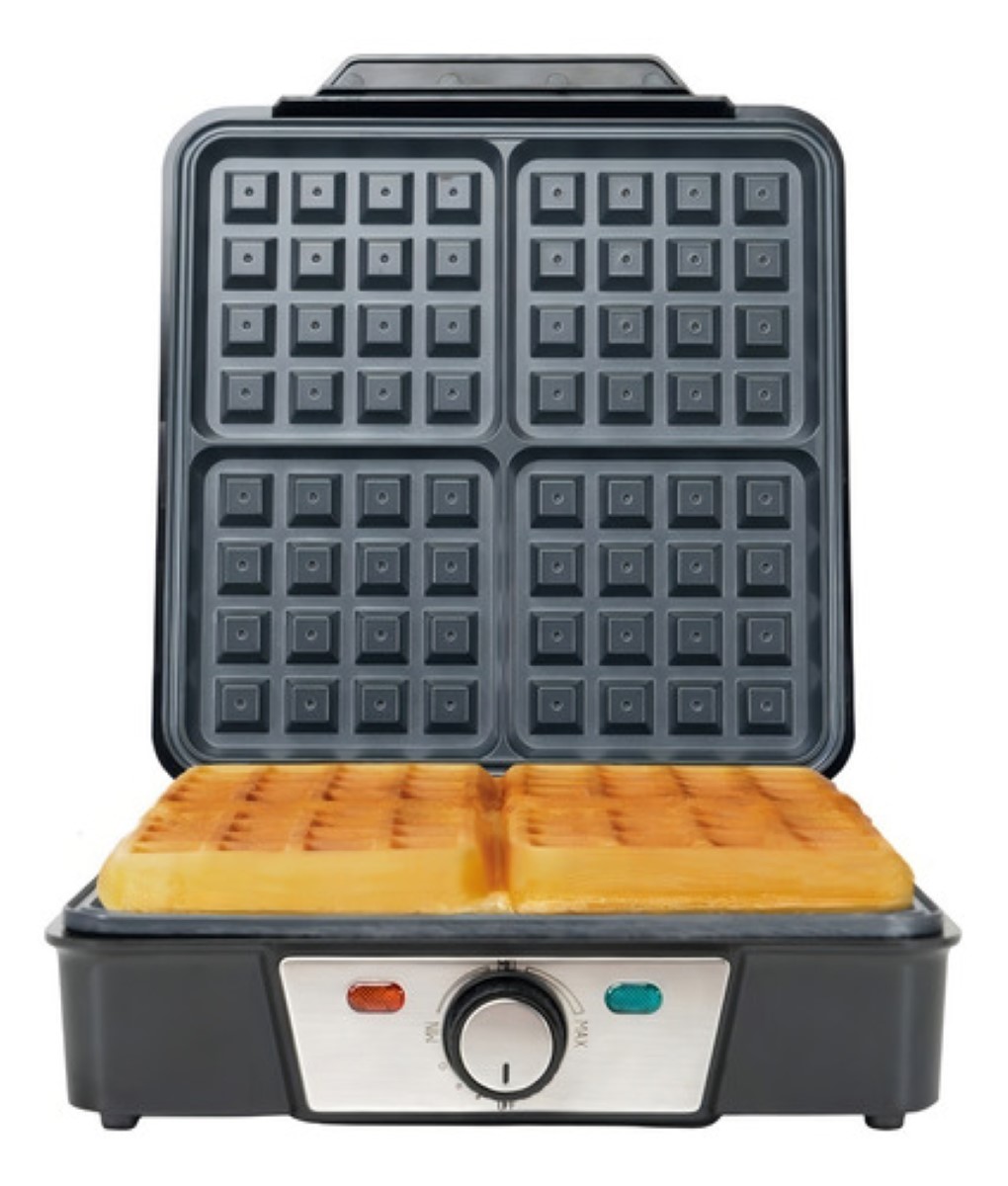 Waflera eléctrica gris 127V negro