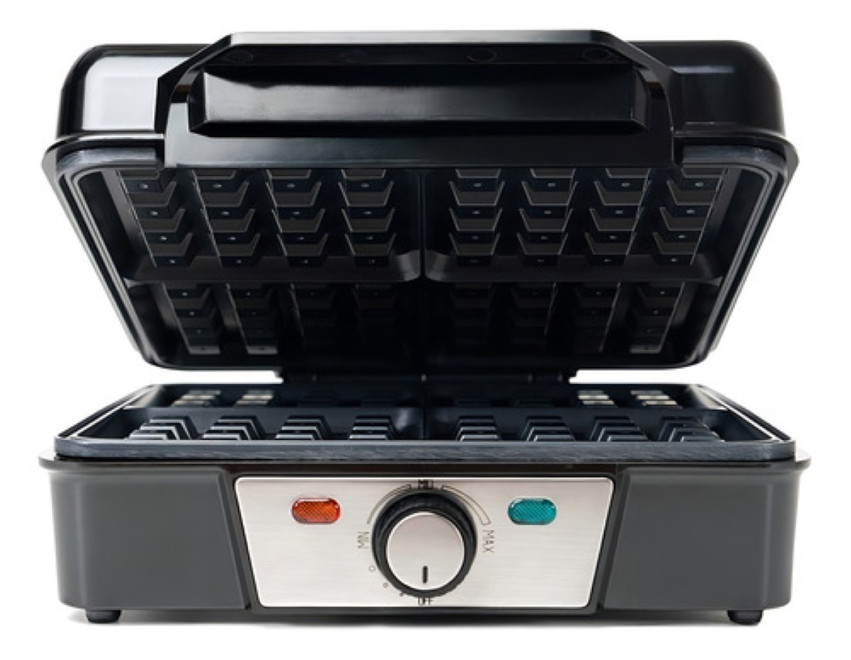 Waflera eléctrica gris 127V negro