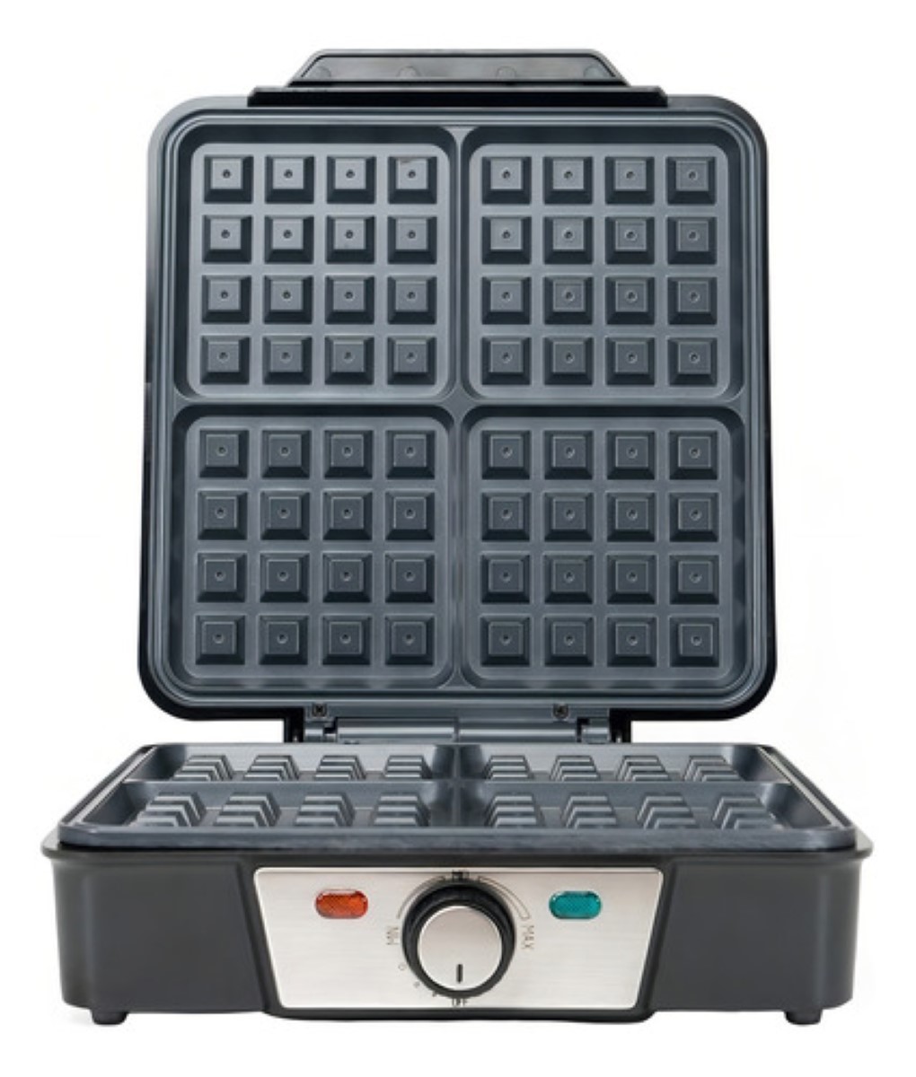 Waflera eléctrica gris 127V negro