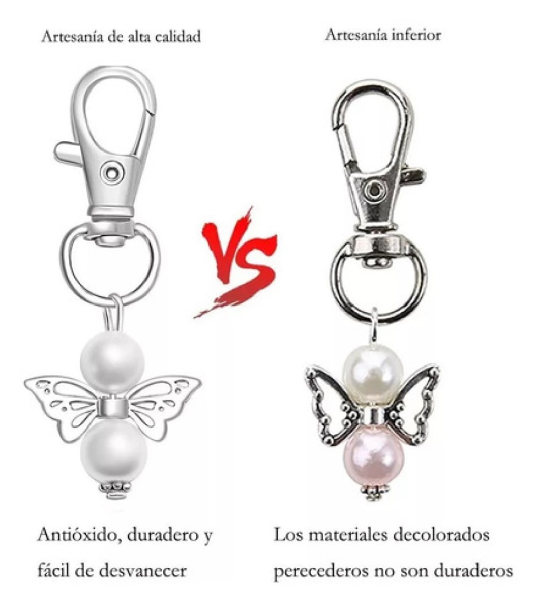 120 Llaveros Angel Con Bolsos De Organza Recuerdo Para Bebés AZUL BLANCO