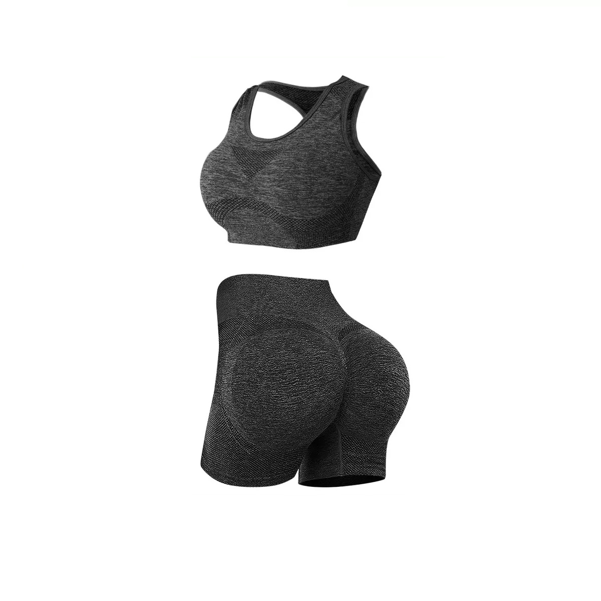 Conjunto Licra Deportivo Gym Mujer: Negro Talla: S/M