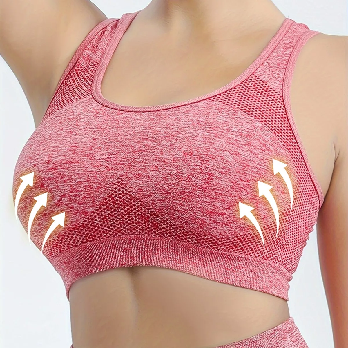 Conjunto Licra Deportivo Gym Mujer: Rojo Talla: L/XL
