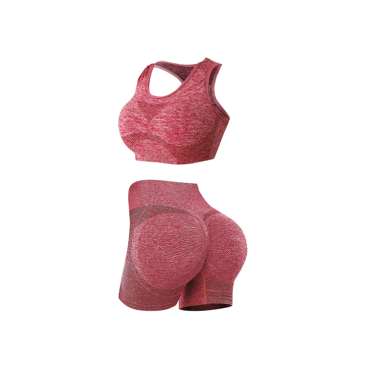 Conjunto Licra Deportivo Gym Mujer: Rojo Talla: L/XL