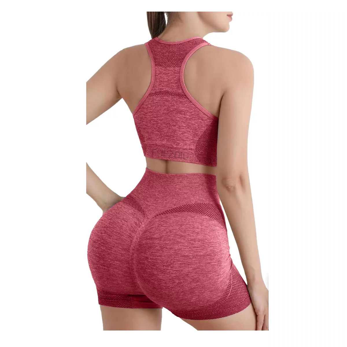 Conjunto Licra Deportivo Gym Mujer: Rojo Talla: L/XL