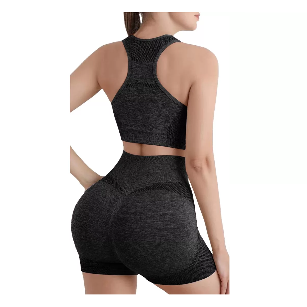 Conjunto Licra Deportivo Gym Mujer: Negro Talla: S/M