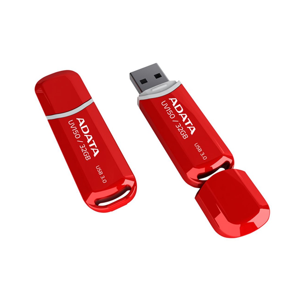 A-Data Memoria USB DashDrive, Modelo UV150, Color Rojo de  32GB, ADUV150RJ-32GB