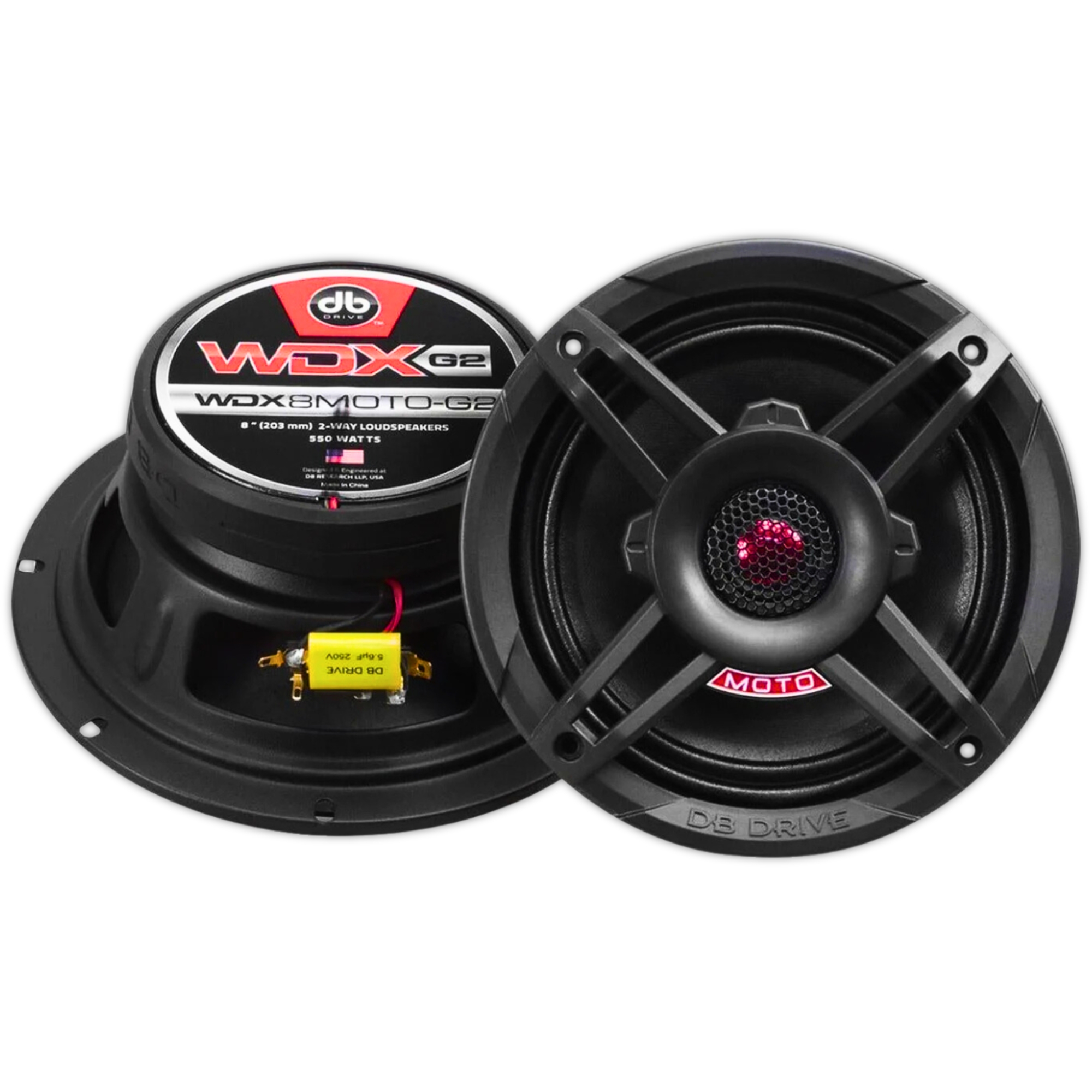 Bocinas 8 Pulgadas Db Drive Rzr Off Road 275 Rms Wdx8moto-g2 