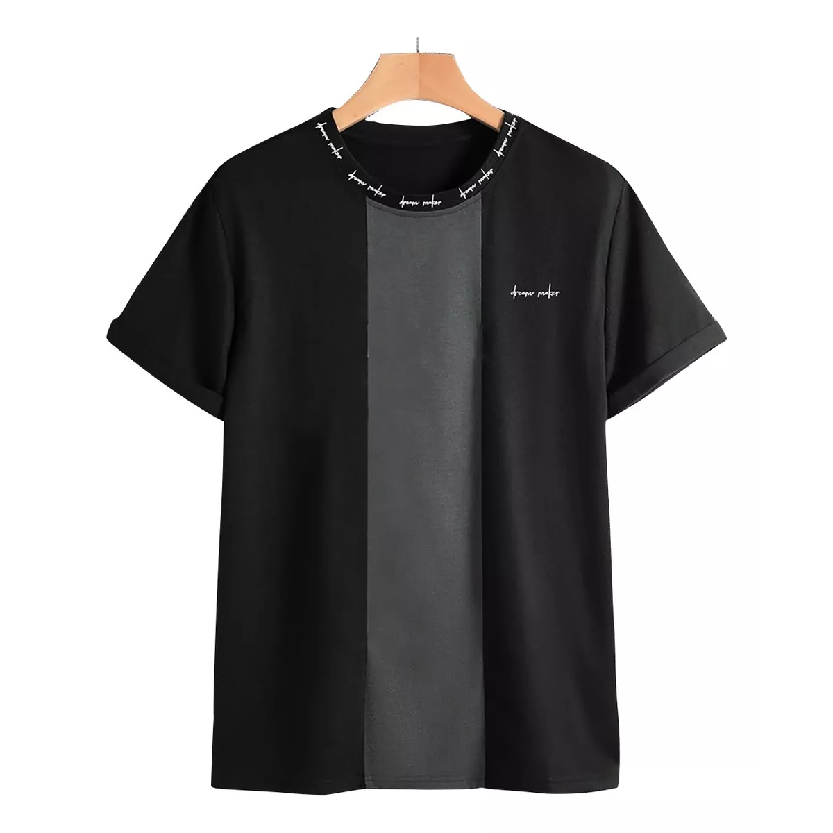 Playera Para Hombres Deportiva Manga Corta Gym Ralla Gris Talla: G