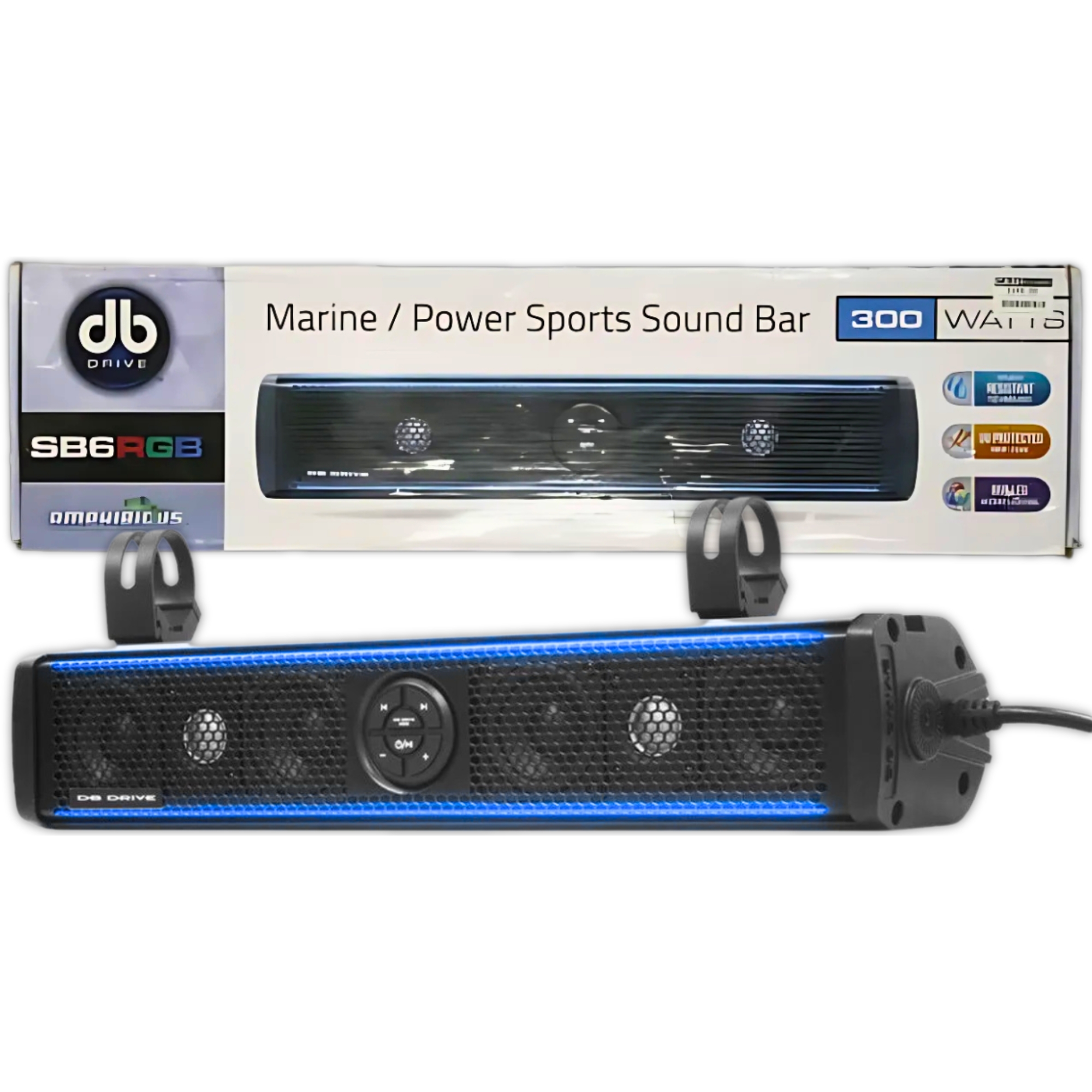 Barra de Sonido Full Range DB Drive SB6RGB 300W 25 PLG