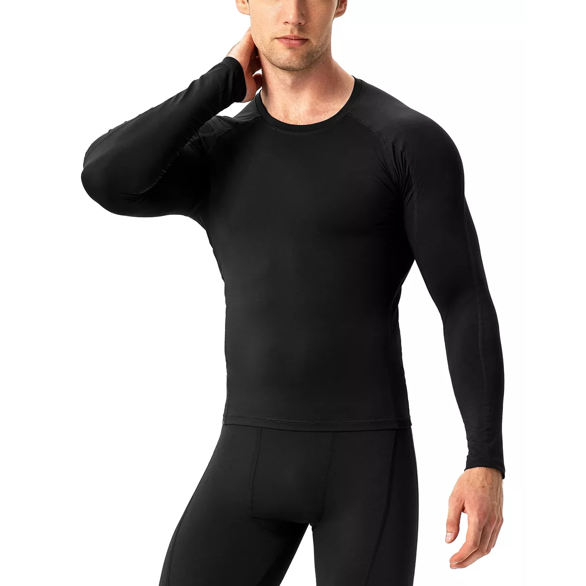 2pz Playera Licra Deportiva Compresion Gym Negro Talla: L
