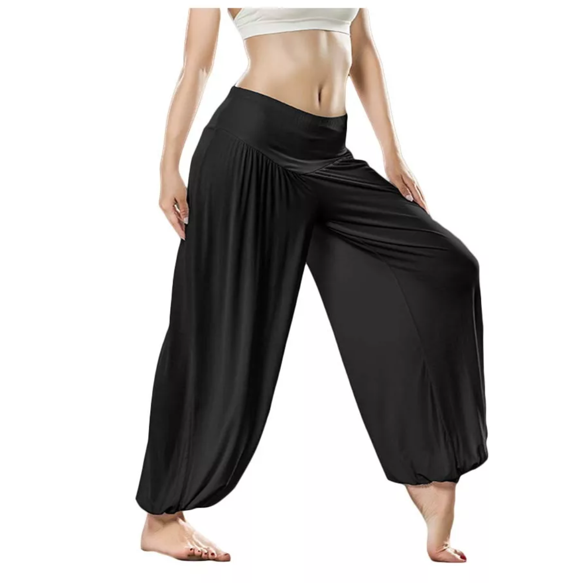 Pants Deportivo Mujer P/yoga, Baile, Pilates Y Entrenamiento Negro Talla XL