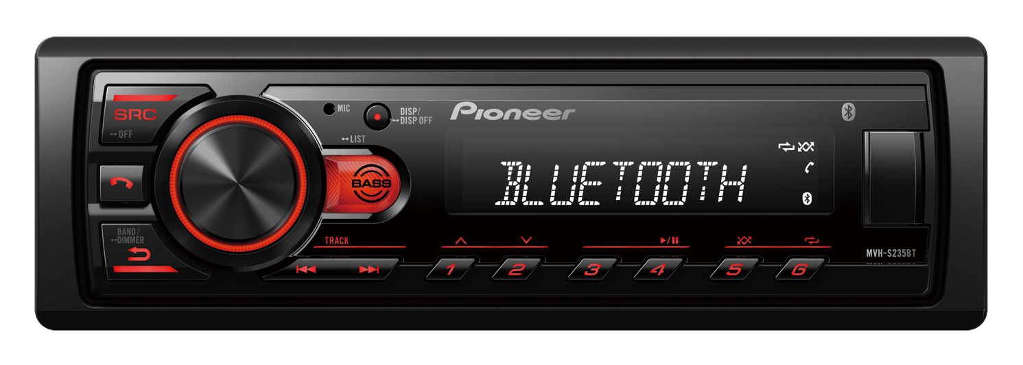 AUTOESTEREO PIONEER MVHS235BT FM/USB/BT/AUX 1DIN 50WX4